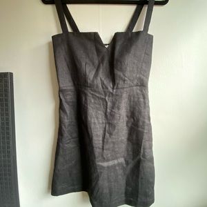 Posse Black Linen Dress size s